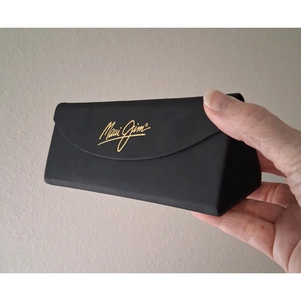 Maui Jim Black Tri-Fold Sunglasses Glasses Case Folds Flat Case Only NICE!